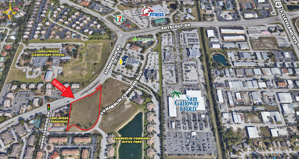 5200 Blk Summerlin Rd, Fort Myers, FL à vendre - Aérien – Image 1 sur 2