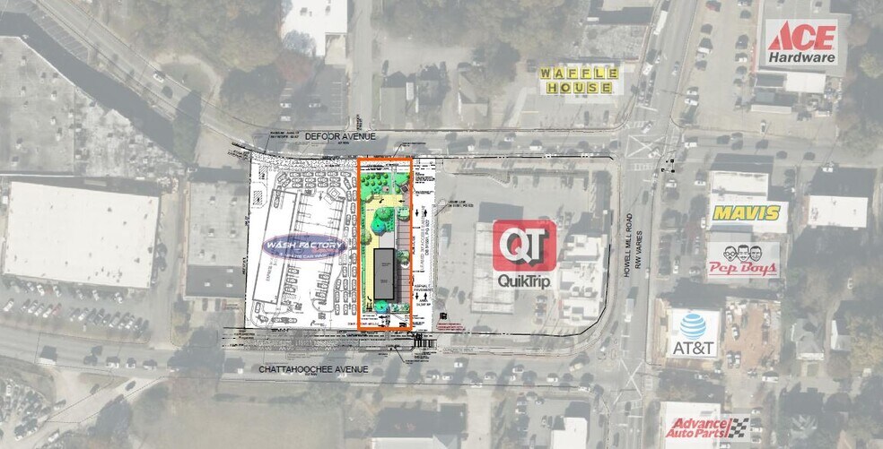 901 Chattahoochee Ave, Atlanta, GA à louer - Plan de site – Image 2 sur 2