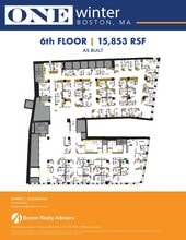 One Winter St, Boston, MA à louer Plan d’étage– Image 1 sur 1