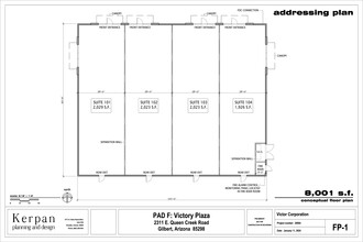 2343 E Queen Creek, Gilbert, AZ à louer Plan d’étage– Image 2 sur 2