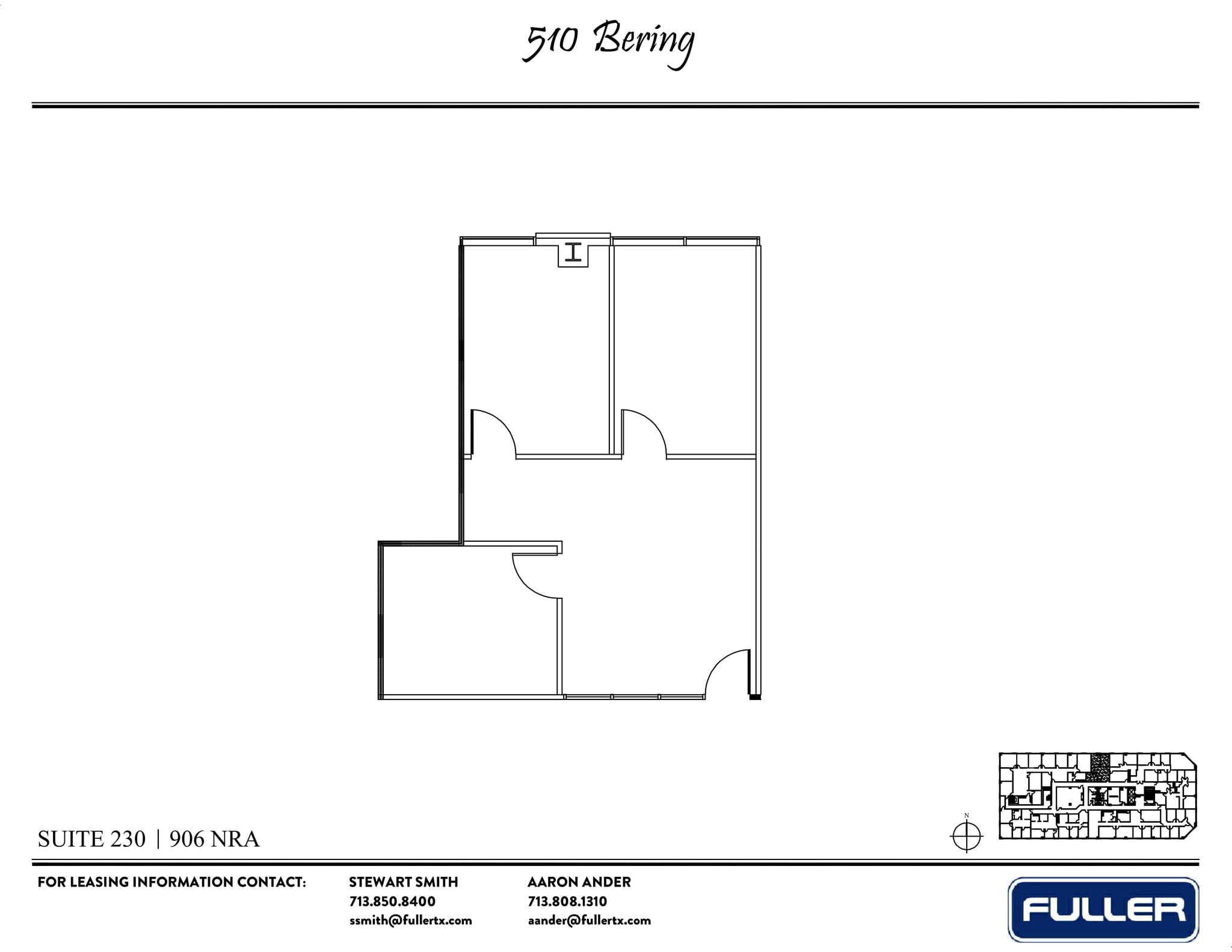510 Bering Dr, Houston, TX à louer Plan de site– Image 1 sur 1