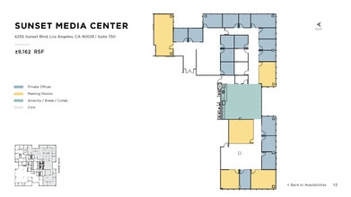 6255 W Sunset Blvd, Los Angeles, CA à louer Plan d’étage– Image 1 sur 1