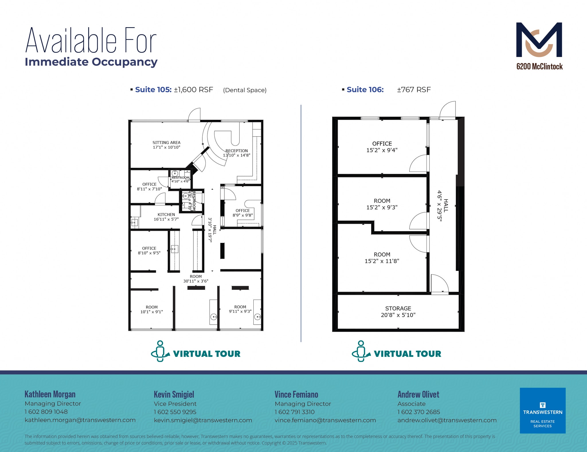 6200 S McClintock Dr, Tempe, AZ à louer Plan d’étage– Image 1 sur 1