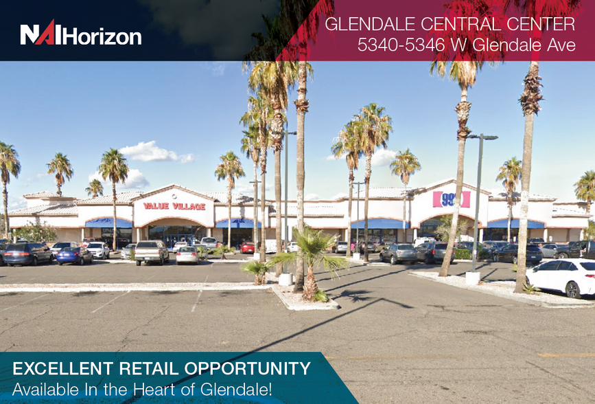 5340-5346 W Glendale Ave, Glendale, AZ à louer - Photo de l’immeuble – Image 1 sur 2