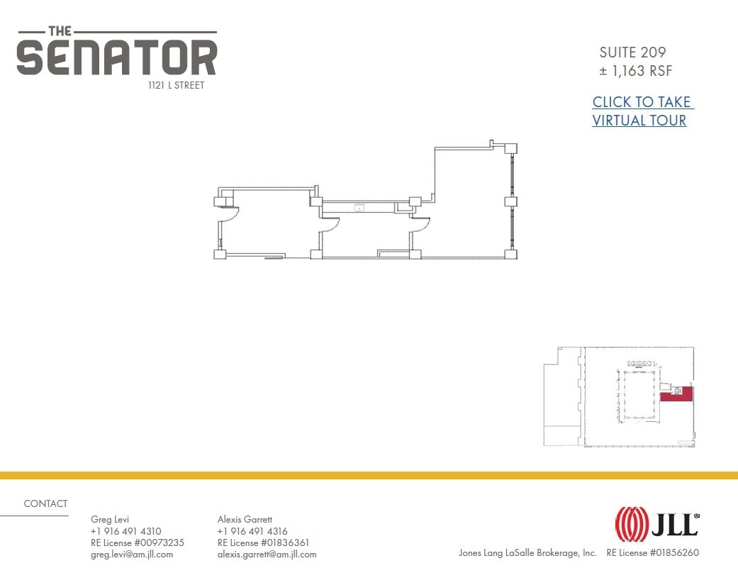 1121 L St, Sacramento, CA à louer Plan d’étage– Image 1 sur 1