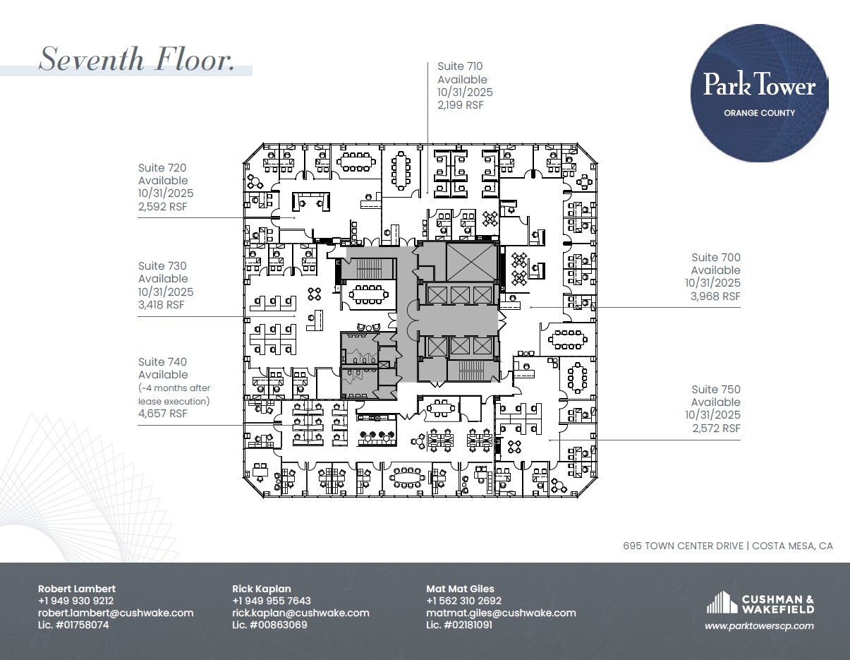600 Anton Blvd, Costa Mesa, CA à louer Plan d’étage– Image 1 sur 1