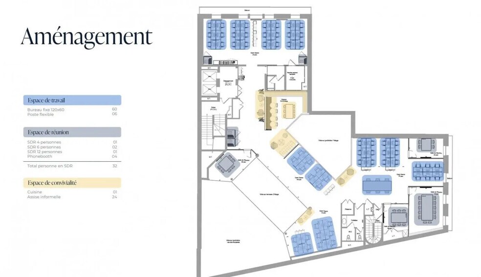 Bureau dans Paris à louer - Plan d’étage – Image 3 sur 3