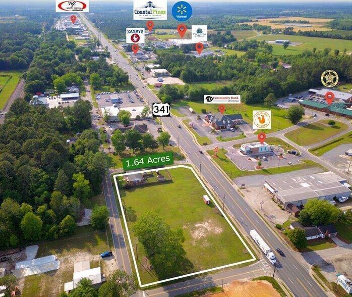 603 W Parker St, Baxley, GA à vendre - Aérien – Image 3 sur 3