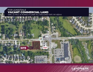Plus de détails pour 22 Mile Rd & Romeo Plank Rd Rd, Macomb Township, MI - Terrain à louer