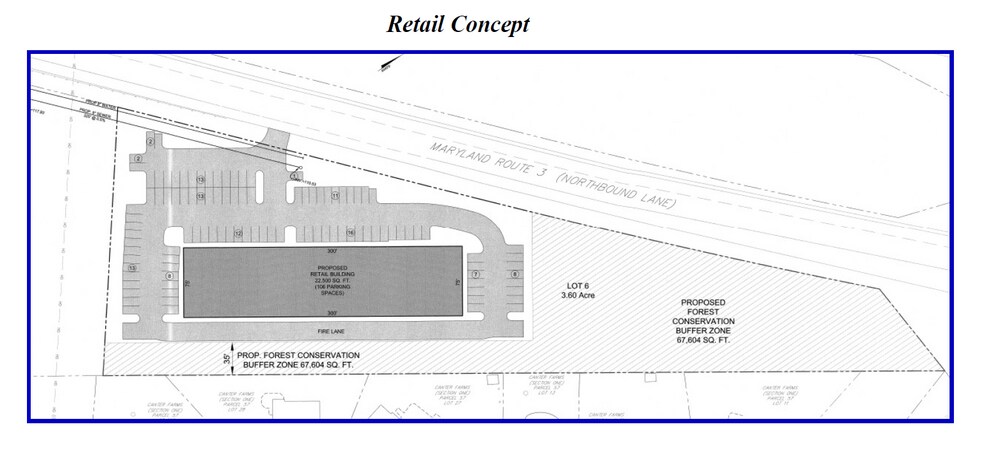 877 Crain Hwy, Gambrills, MD à vendre - Plan de site – Image 3 sur 4