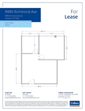9990 Richmond Ave, Houston, TX à louer Plan d’étage– Image 1 sur 1