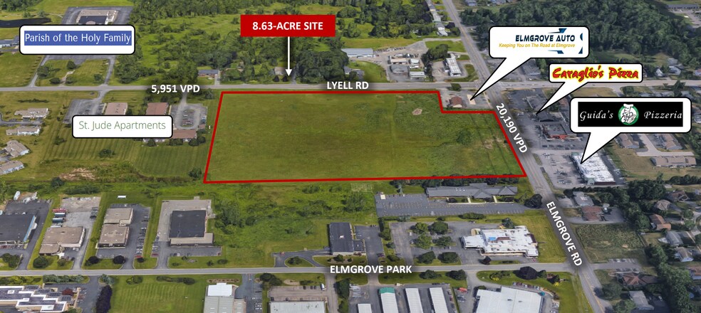 3895 Lyell Rd, Rochester, NY à vendre - Aérien – Image 1 sur 7