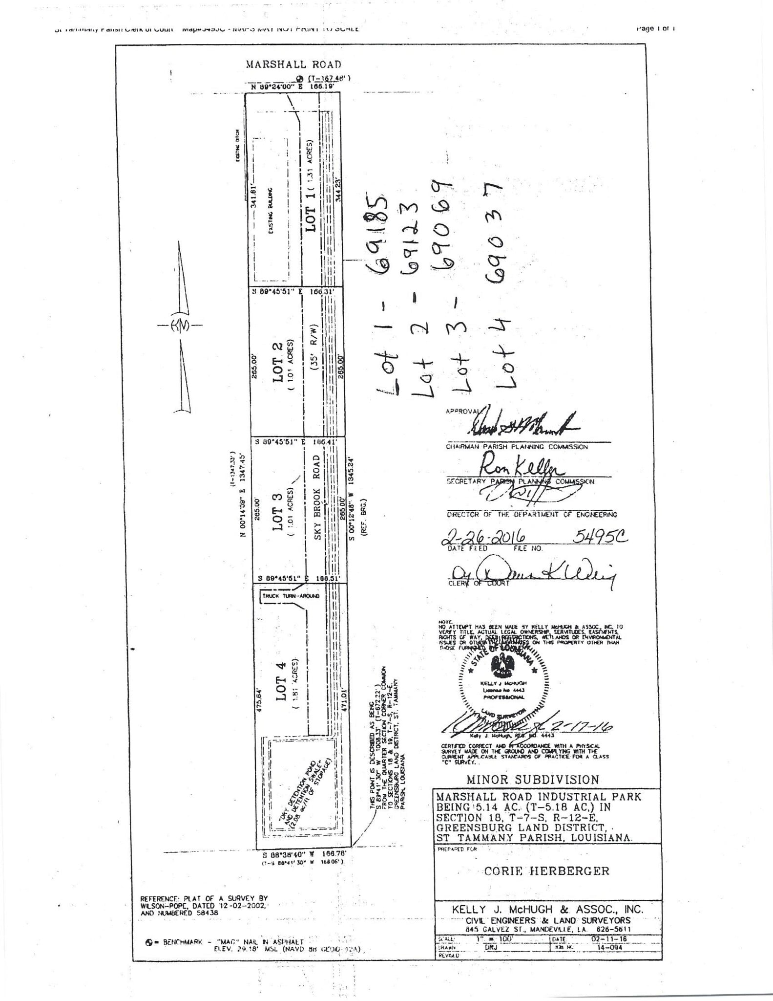 69037 Sky Brook Rd, Mandeville, LA à louer Plan de site– Image 1 sur 7