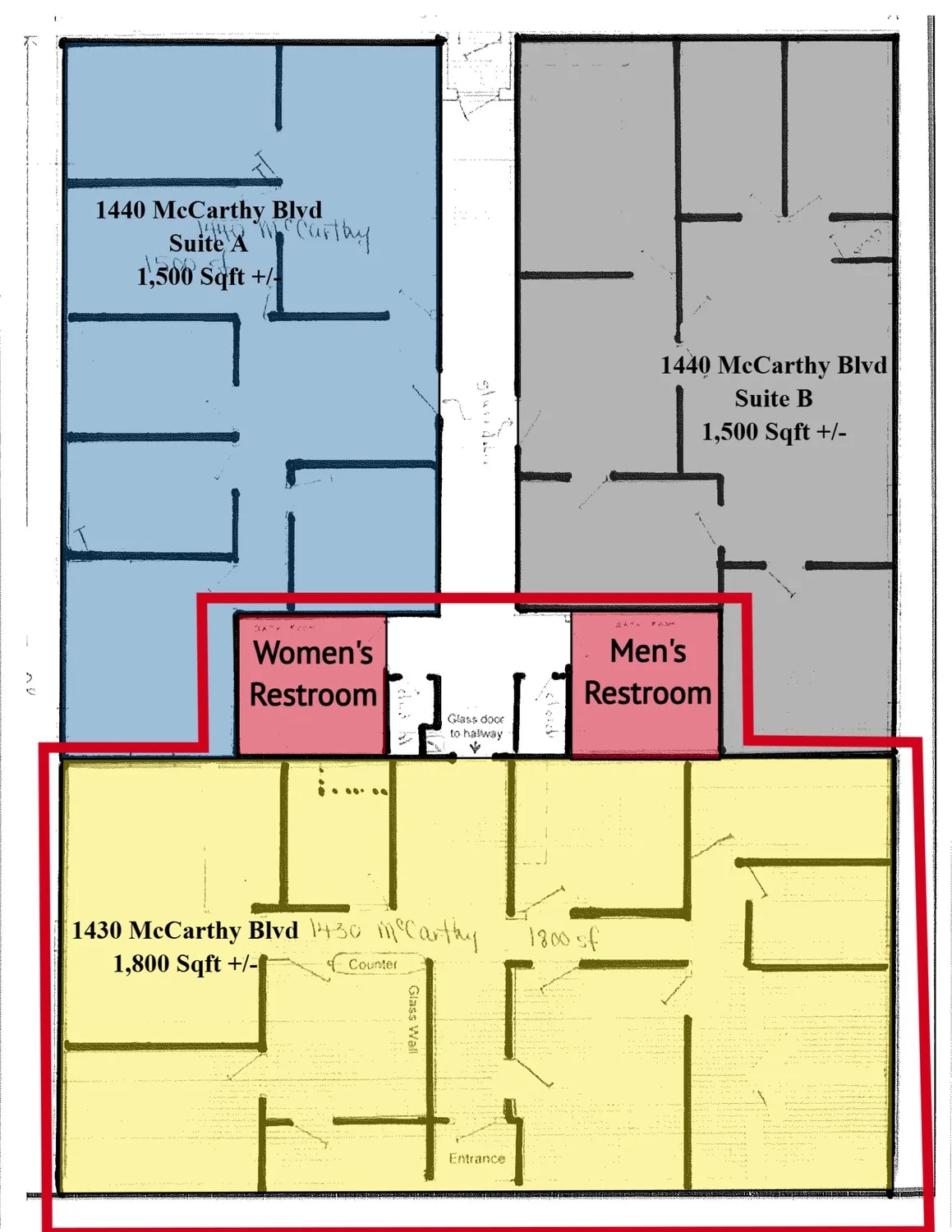 1430-1440 McCarthy Blvd, New Bern, NC à louer Plan d’étage– Image 1 sur 27