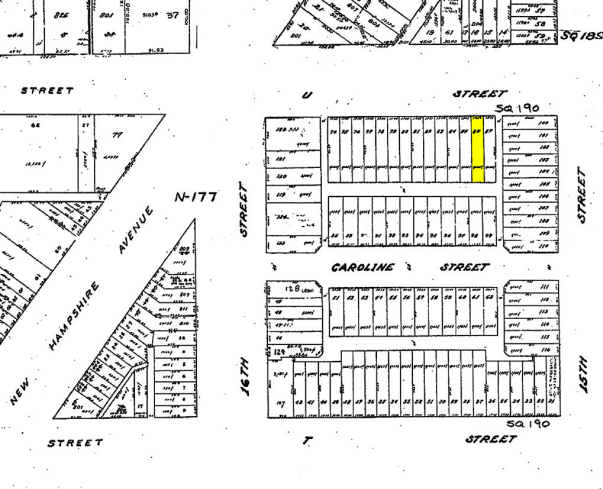 1510 U St NW, Washington, DC à louer - Plan cadastral – Image 3 sur 15