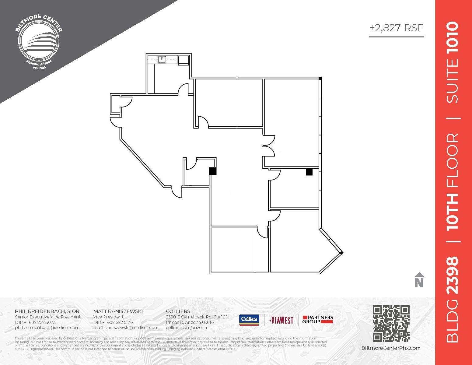 2398 E Camelback Rd, Phoenix, AZ à louer Plan d’étage– Image 1 sur 1