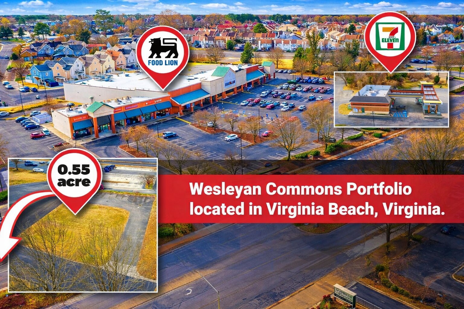 Wesleyan Commons portefeuille de 3 biens à vendre sur LoopNet.fr Photo principale– Image 1 sur 5