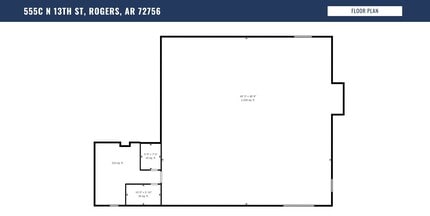 555 N 13th St, Rogers, AR à louer Plan d’étage– Image 2 sur 6