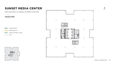 6255 W Sunset Blvd, Los Angeles, CA à louer Plan d’étage– Image 1 sur 1
