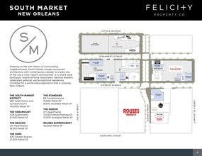 616 Okeefe Ave, New Orleans, LA à louer Plan de site– Image 1 sur 4