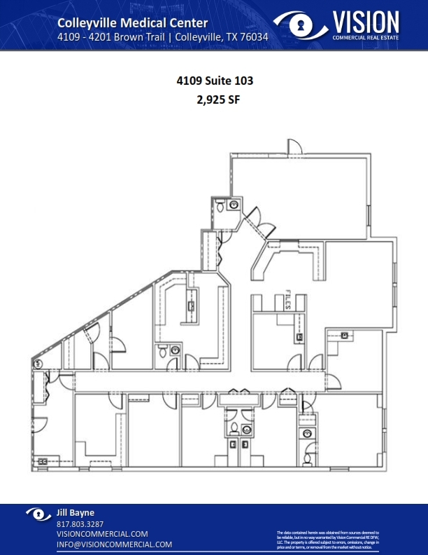 4109-4201 Brown Trl, Colleyville, TX à louer Plan d’étage– Image 1 sur 1