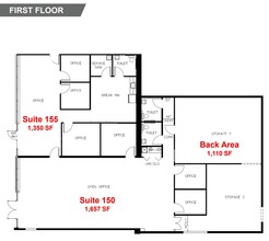 125 Olde Greenwich Dr, Fredericksburg, VA à louer Plan d’étage– Image 1 sur 1