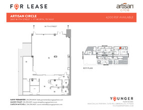 2973 W 7th St, Fort Worth, TX à louer Plan d’étage– Image 1 sur 6