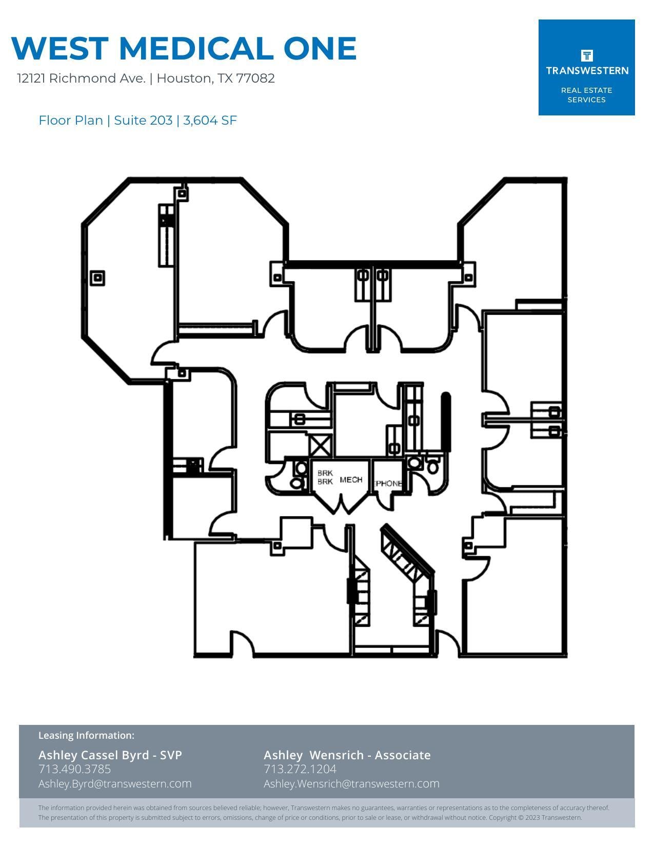 12121 Richmond Ave, Houston, TX à louer Plan d’étage– Image 1 sur 2
