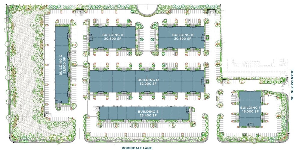 Dean Martin Dr. & Robindale Lane, Las Vegas, NV à louer - Plan de site – Image 3 sur 3