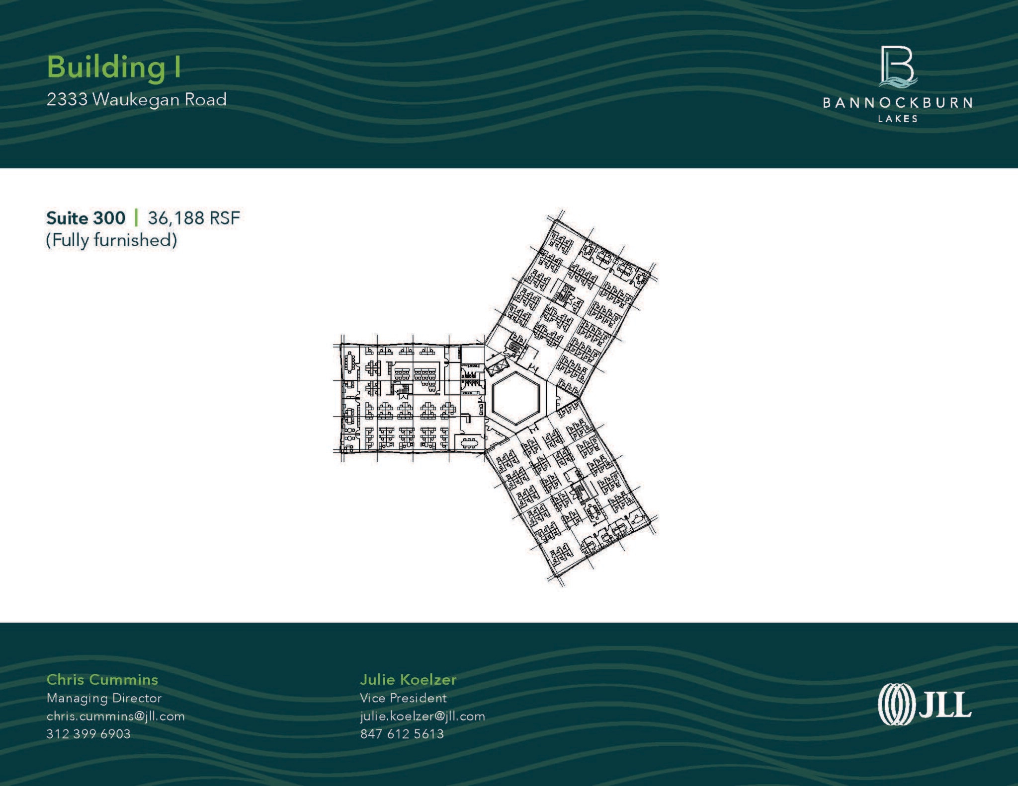 2333 Waukegan Rd, Bannockburn, IL à louer Plan d’étage– Image 1 sur 2