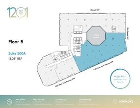 1201 New York Ave NW, Washington, DC à louer Plan d’étage– Image 1 sur 1