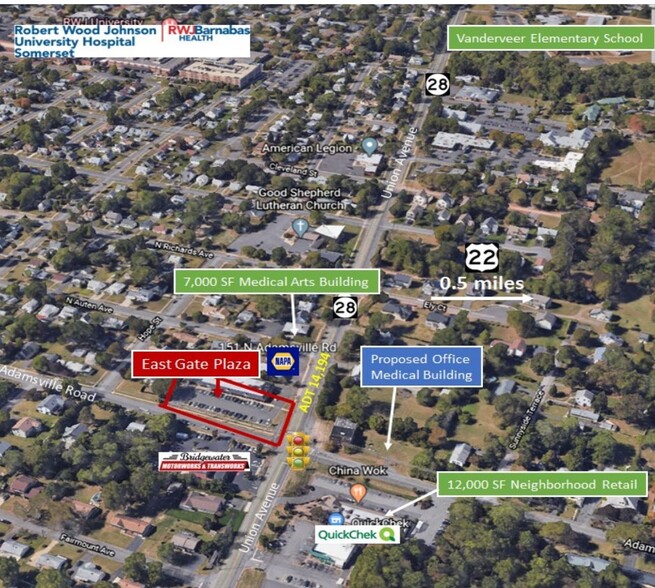 151-159 N Adamsville Rd, Somerville, NJ à louer - Photo du quartier – Image 3 sur 4