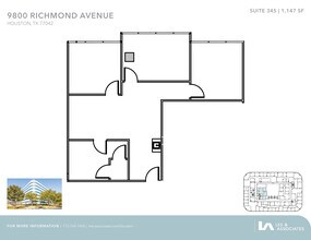 9800 Richmond Ave, Houston, TX à louer Plan d’étage– Image 1 sur 2