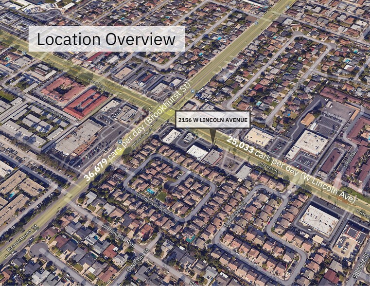 2156 W Lincoln Ave, Anaheim, CA à louer - Aérien – Image 2 sur 5