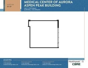 1411 S Potomac St, Aurora, CO à louer Plan d’étage– Image 1 sur 1