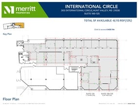 303 International Cir, Hunt Valley, MD à louer Plan d’étage– Image 2 sur 2