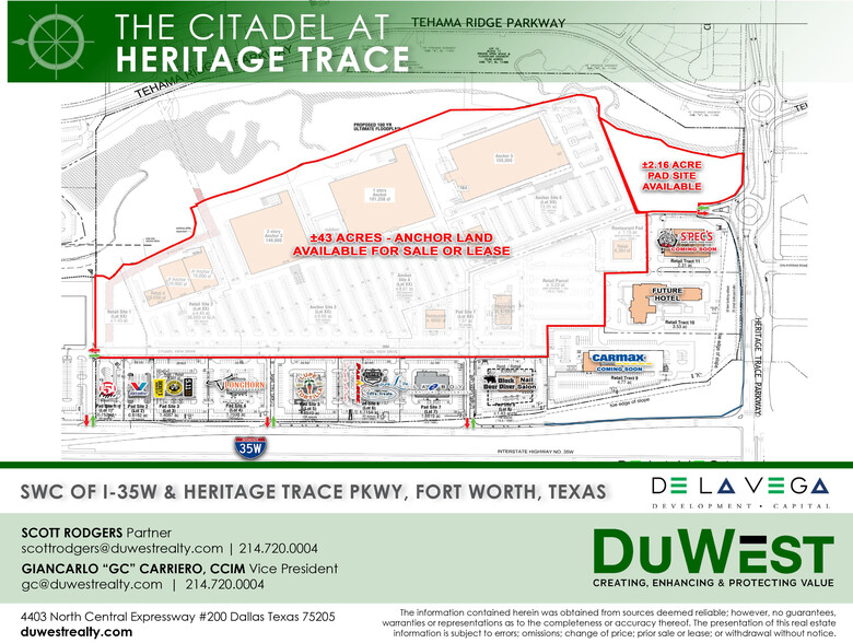 SWC Heritage Trace Pky & I-35W, Fort Worth, TX à louer - Photo de l’immeuble – Image 1 sur 2