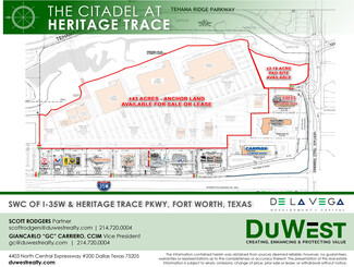 Plus de détails pour SWC Heritage Trace Pky & I-35W, Fort Worth, TX - Local commercial à louer