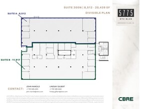 5775 DTC Blvd, Greenwood Village, CO à louer Plan de site– Image 1 sur 2