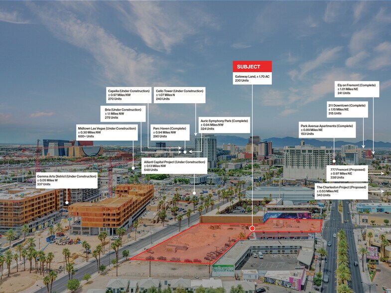 1200 S Las Vegas Blvd, Las Vegas, NV à vendre - Aérien – Image 3 sur 6