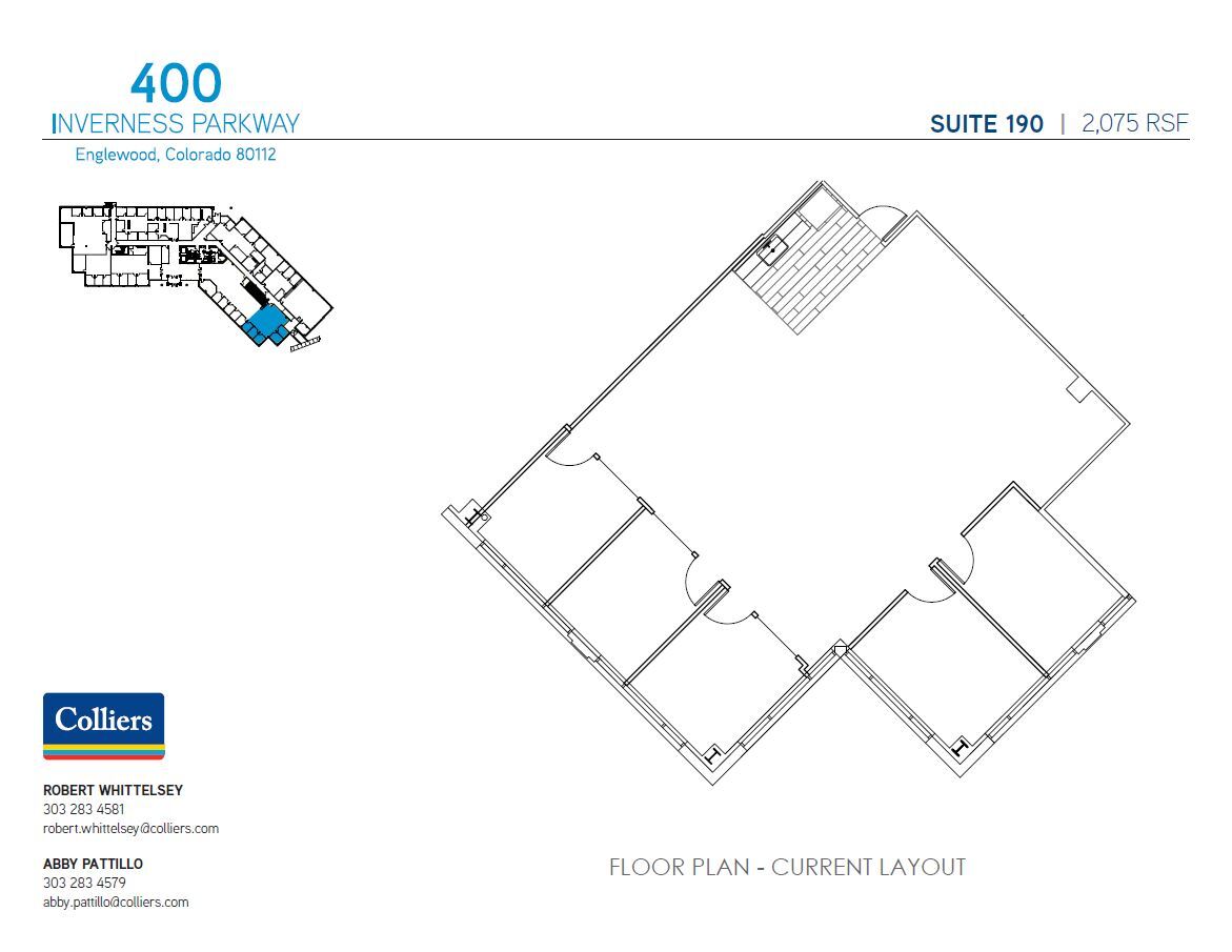 400 Inverness Pky, Englewood, CO à louer Plan d’étage– Image 1 sur 1