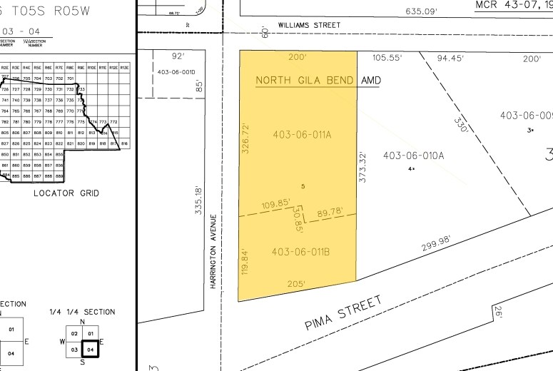 NEC Hwy 85 & Harrington Ave, Gila Bend, AZ à louer - Plan cadastral – Image 2 sur 3