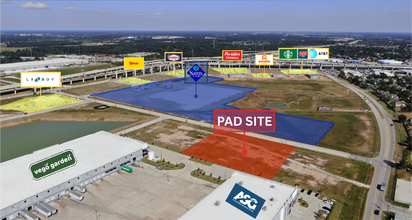 NWC Rocky & Boudreaux Rd, Tomball, TX - Vue aérienne vue de carte - Image1