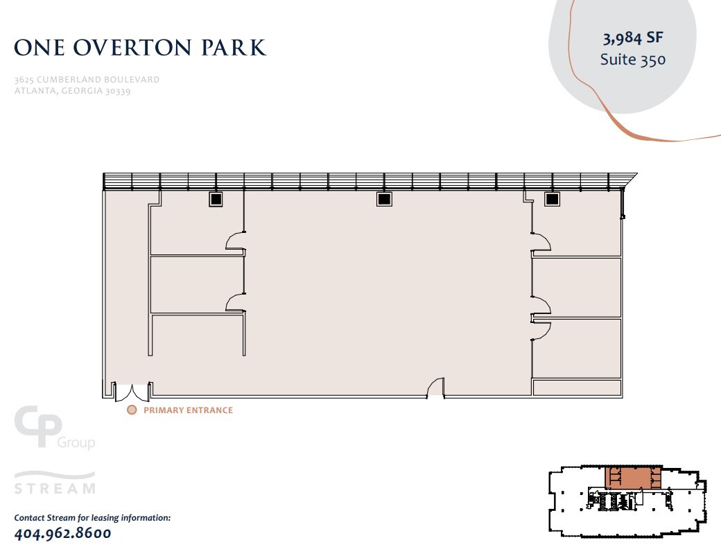 3625 Cumberland Blvd SE, Atlanta, GA à louer Plan d’étage– Image 1 sur 2