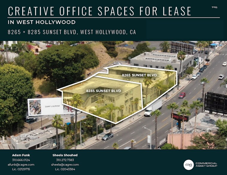 8265 W Sunset Blvd, West Hollywood, CA à louer - Photo de l’immeuble – Image 1 sur 3