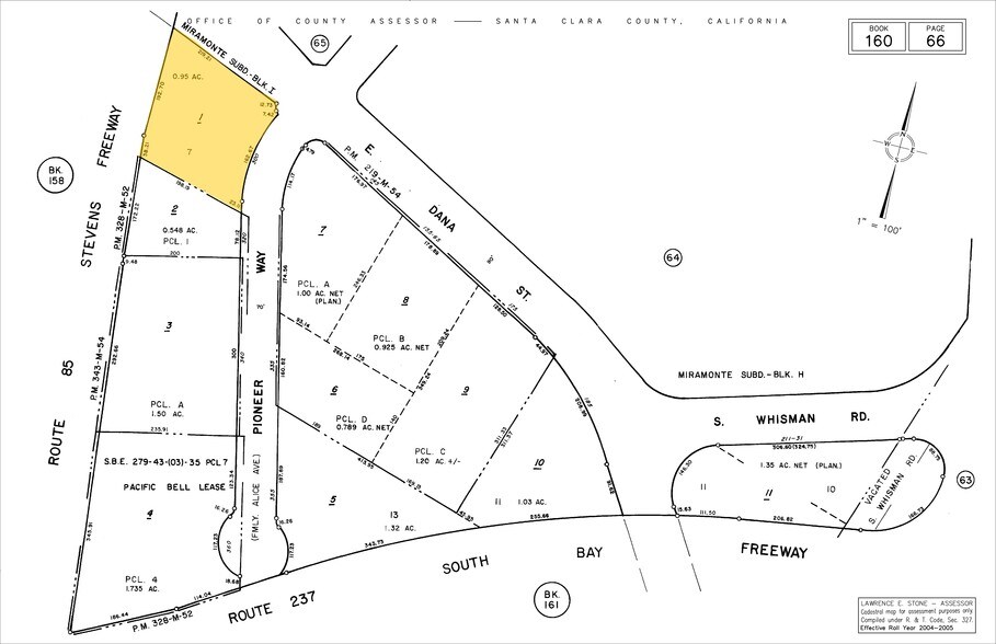 300 Pioneer Way, Mountain View, CA à vendre - Plan cadastral – Image 2 sur 6