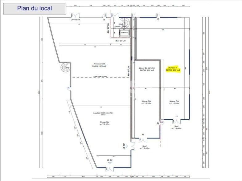 Local commercial dans L'ISLE-D'ABEAU à louer - Plan d’étage – Image 3 sur 3