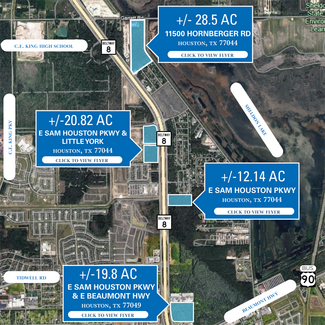 Plus de détails pour SWQ E Sam Houston Pkwy N & Little York Rd, Houston, TX - Terrain à vendre
