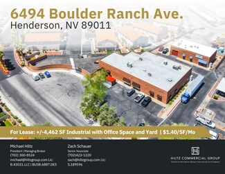 Plus de détails pour 6494 Boulder Ranch Ave, Henderson, NV - Industriel/Logistique à louer
