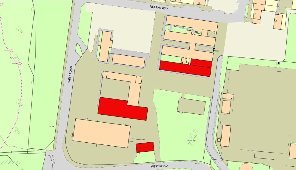 Buildings at Burgoyne Barracks portefeuille de 3 biens à vendre sur LoopNet.fr - Plan de site – Image 2 sur 4